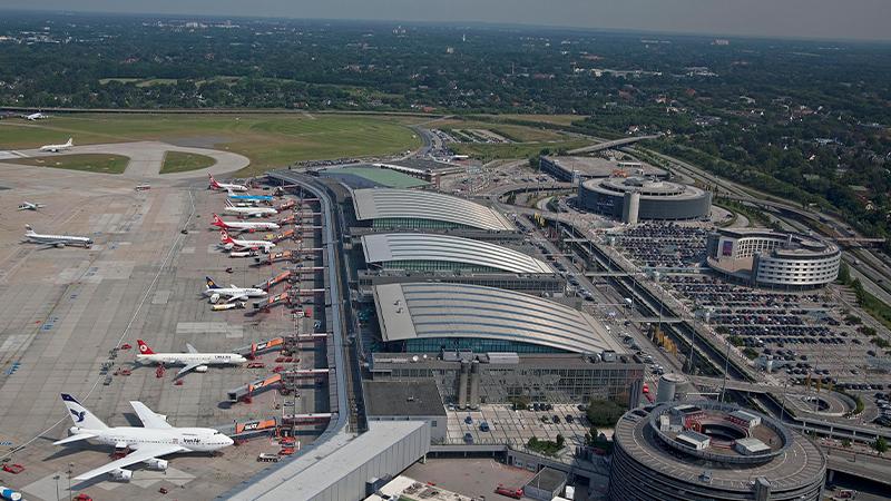  فڕۆکەخانەی ھامبۆرگ  لە ئەڵمانیا تەواوی گەشتەکان رادەگرێت 