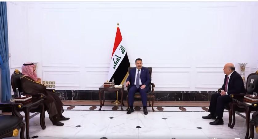 سەرۆکوەزیرانی عێراق لەگەڵ وەزیری دەرەوەی سعودیە کۆبووەوە