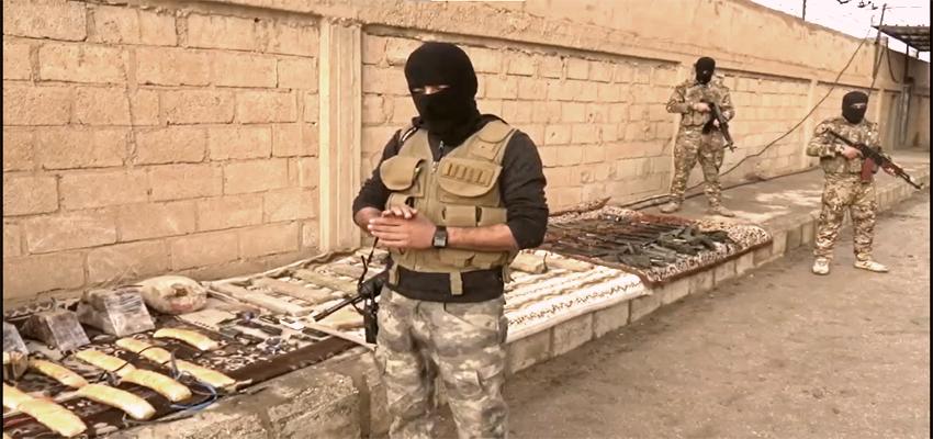 ھەسەدە دەستی بەسەر کۆگایەکی گەورەی چەک و تەقەمەنی تیرۆریستاندا گرت