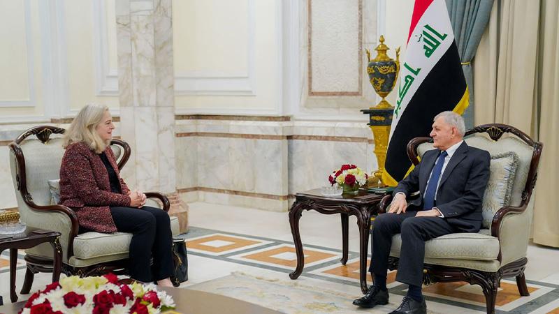 سەرۆککۆمار پێشوازی لە باڵیۆزی ئەمریکا کرد