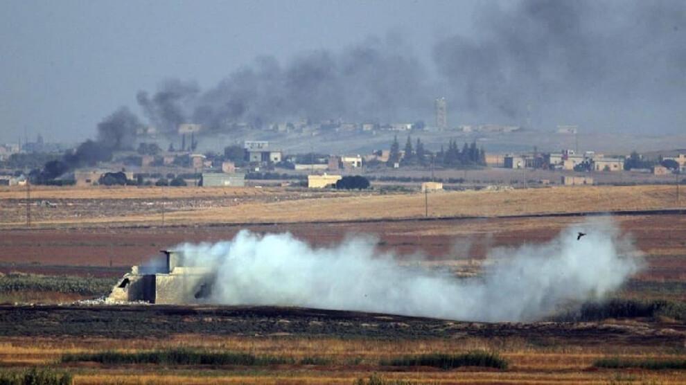 تورکیا دەوروبەری کۆبانێ و گرێ سپی و عەین عیسای بۆردوومان کرد