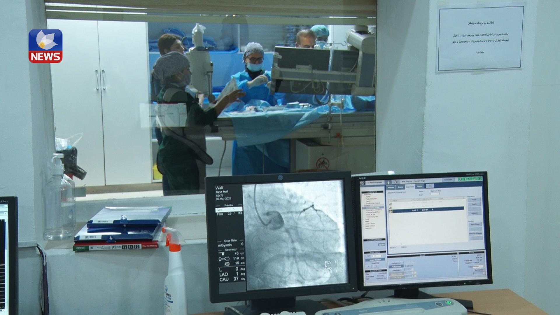 تیمێکی پزیشکی ئەمریکی لە سلێمانی چارەسەری نەخۆشییەکانی دڵی منداڵان دەکەن