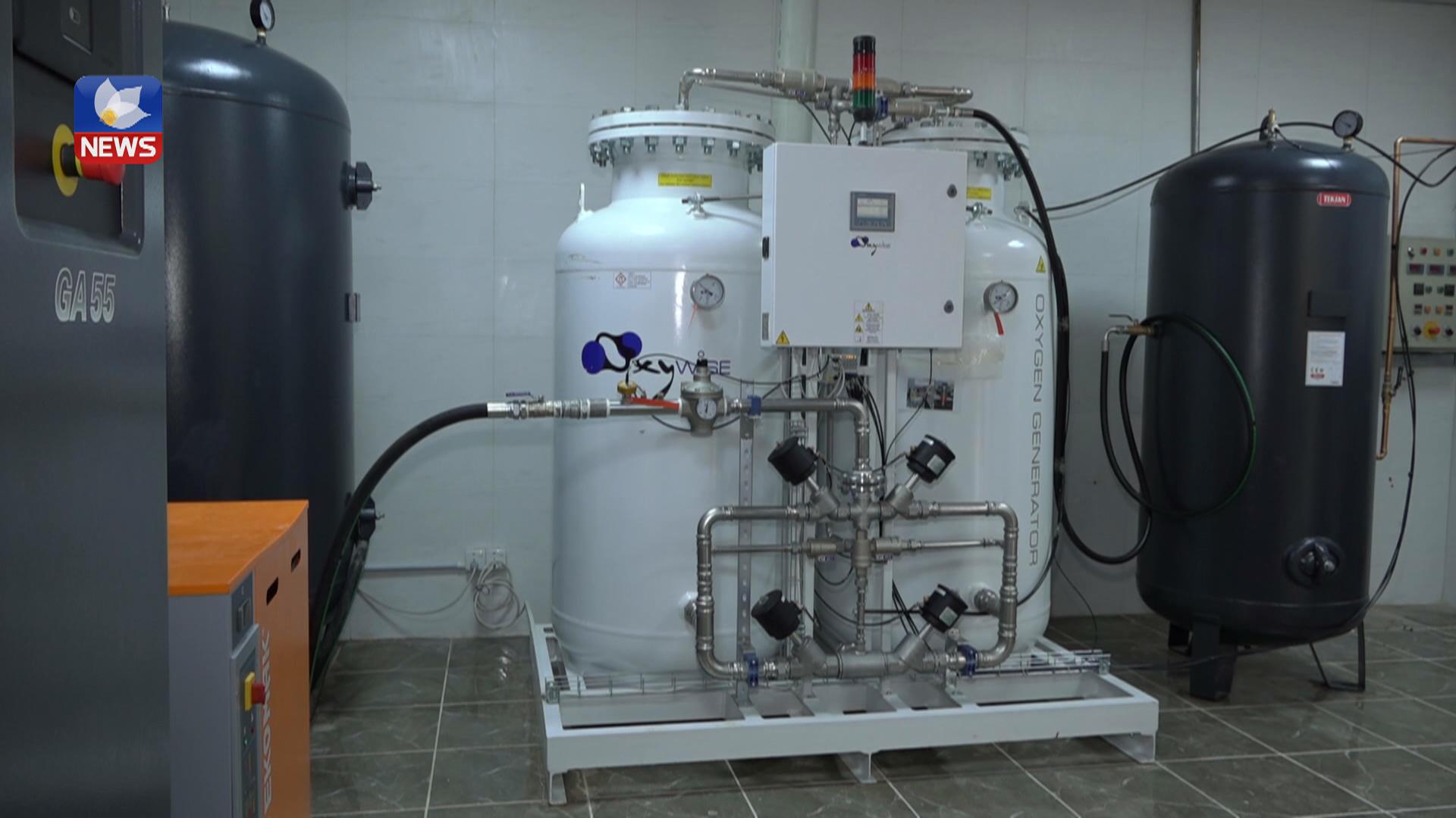 کارگەی دابینکردنی ئۆکسجینی کۆیە لەناو نەخۆشخانەی شەھید دکتۆر خالید کرایەوە