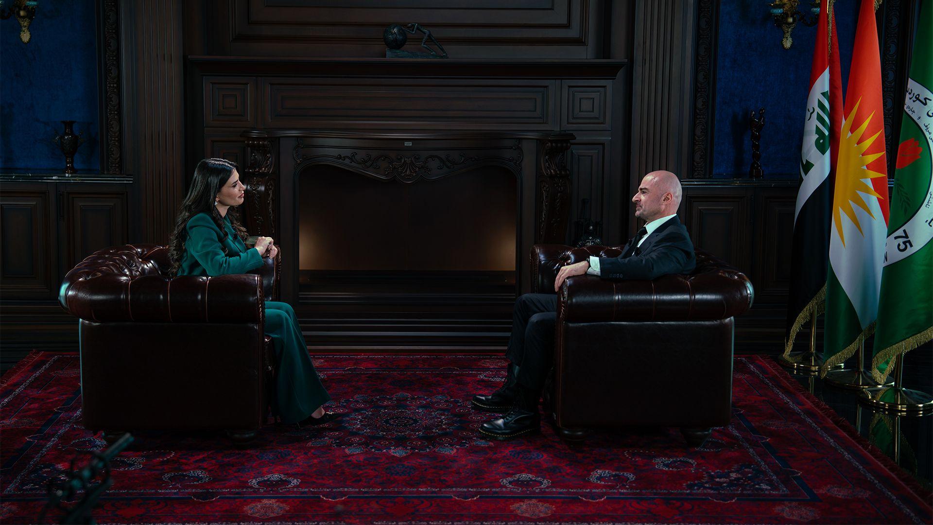 دیداری سەرۆکی یەکێتی لەگەڵ کوردسات نیوز پەخش کرا