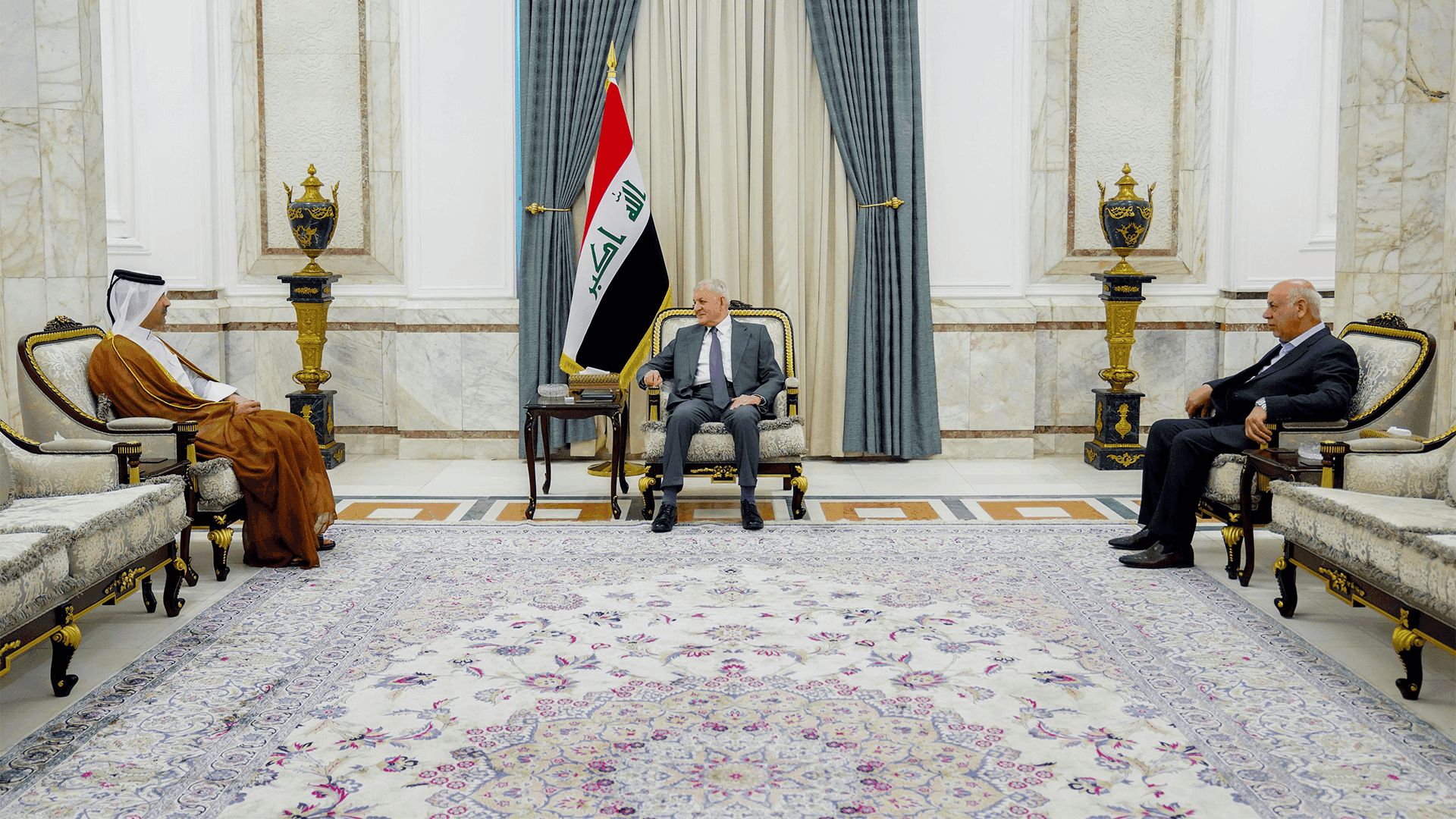 سەرۆک کۆمار پێشوازی لەوەزیری رۆشنبیری قەتەر کرد