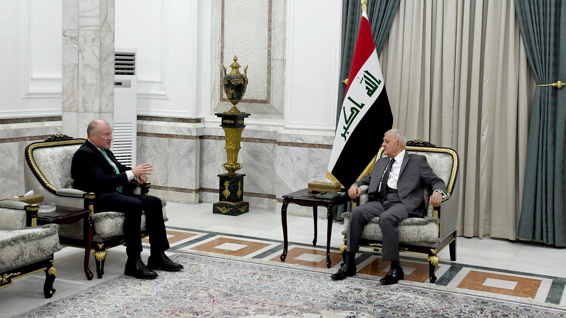 سەرۆک کۆمار پێشوازی لە باڵیۆزی ئوسترالیا دەکات