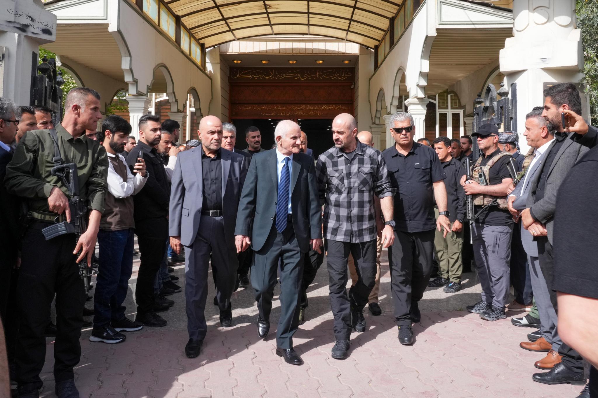 بافڵ تاڵەبانی بەشداری لە پرسەی بەڵێن ساڵح کرد