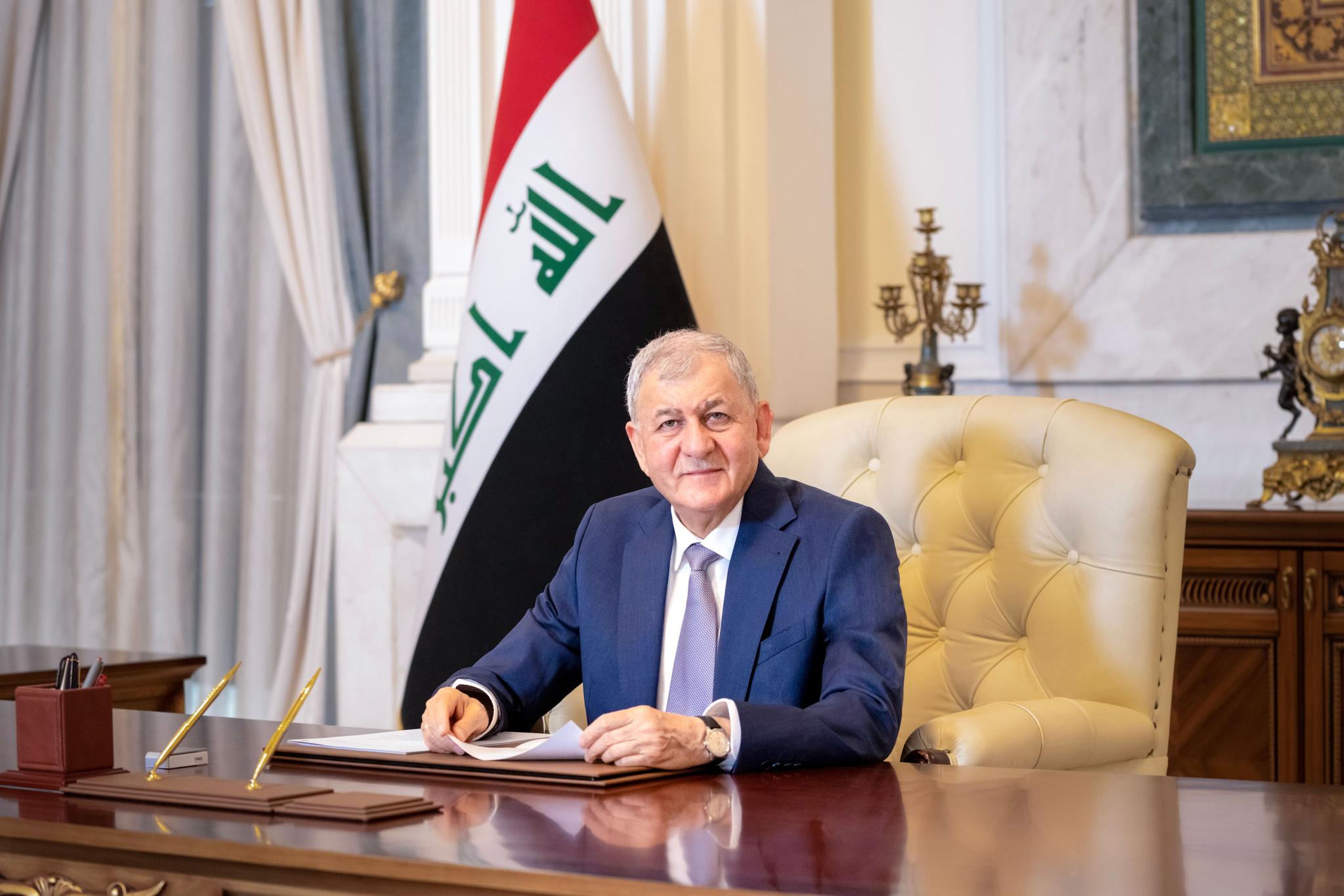 رئيس الجمهورية يهنئ الايزيديين بمناسبة حلول عيد الجماعية (جَما)