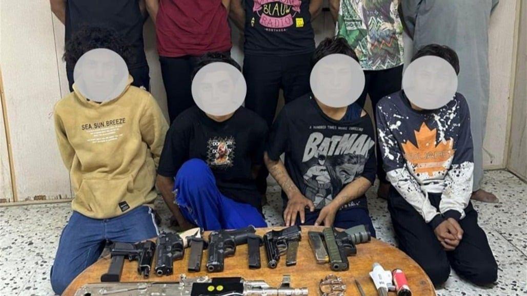 القبض على عصابة مسلحة مكونة من 7 أشخاص في البصرة