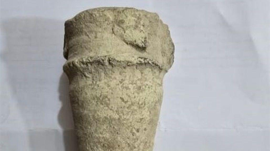 العثور على قطعة أثرية في الديوانية