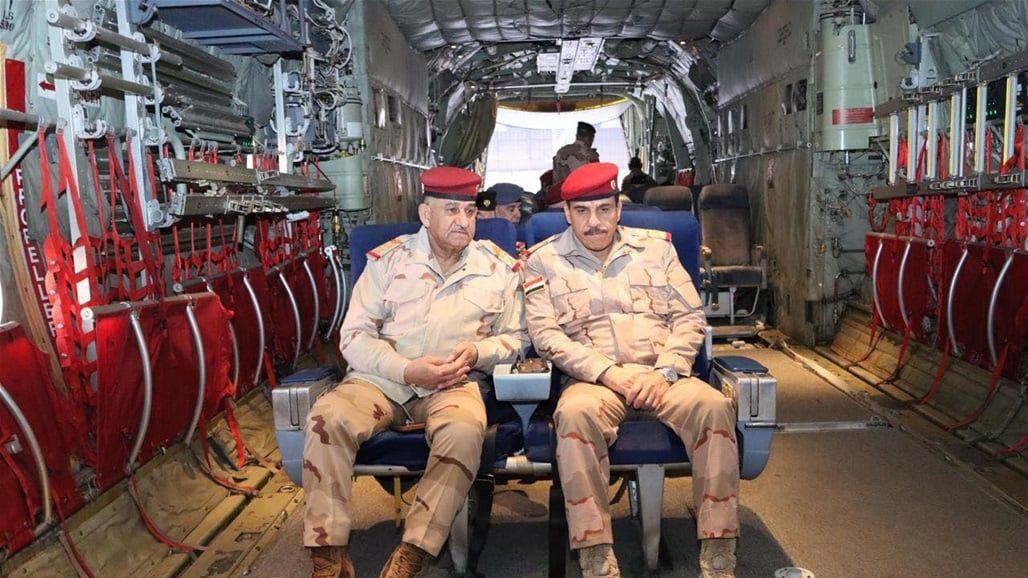 رئيس اركان الجيش ونائب العمليات المشتركة يصلان القائم