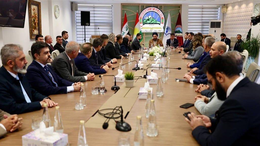 الحكيم يؤكد على اهمية دور السليمانية في تجسير العلاقفة بين الحكومة الاتحادية وحكومة كوردستان