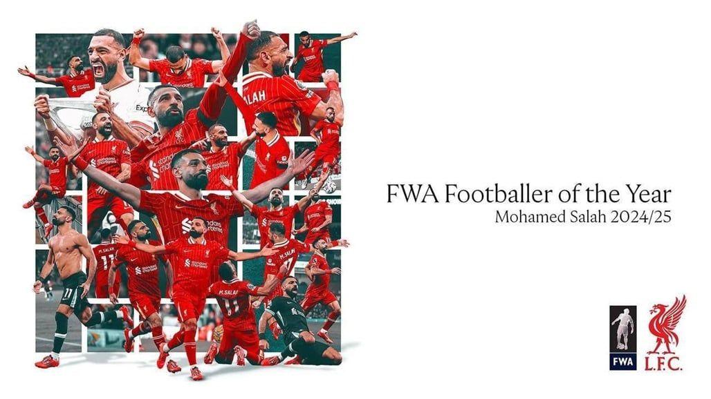 محمد صلاح يفوز بجائزة أفضل لاعب في إنجلترا