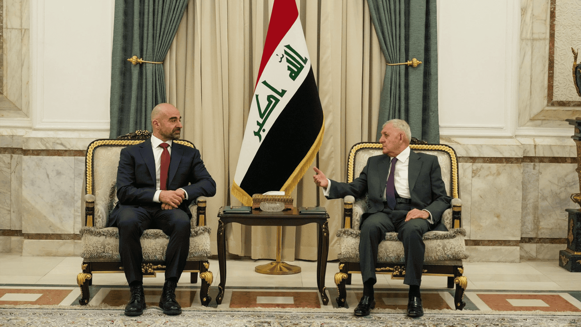 بافڵ تاڵەبانی و سەرۆک کۆماری عیراق لە بەغدا کۆبوونەوە