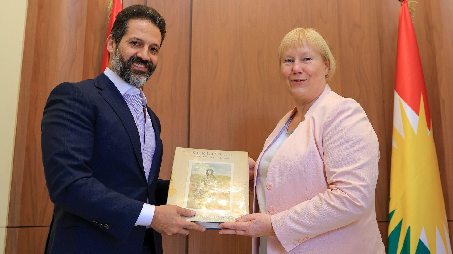 قوباد تاڵەبانی و باڵیۆزی ئەڵمانیا کۆبوونەوە