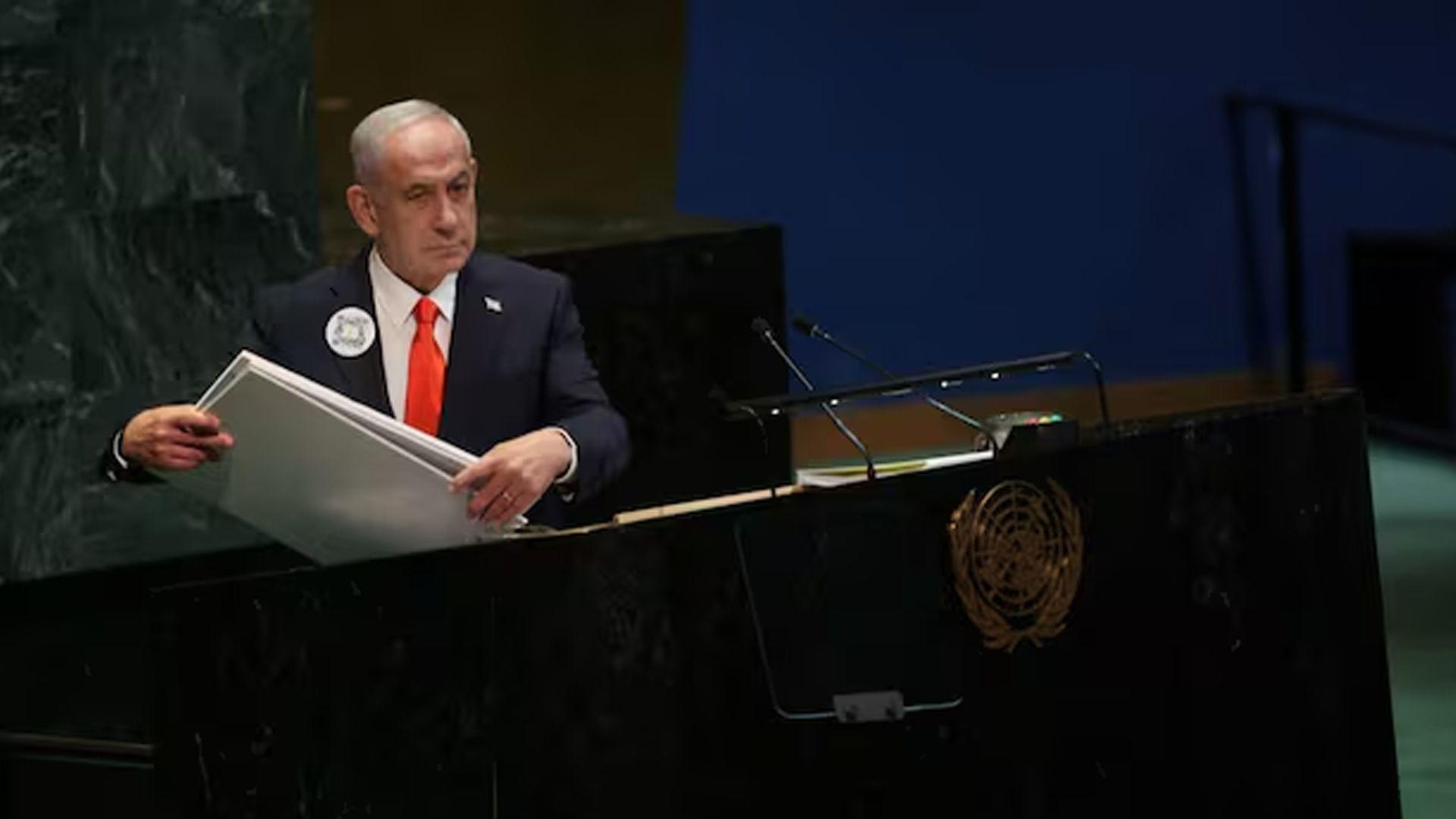 بنیامین ناتانیاهۆ لە کۆبوونەوەی گشتی نەتەوەیەکگرتووەکان وتارێکی پێشکەشکرد