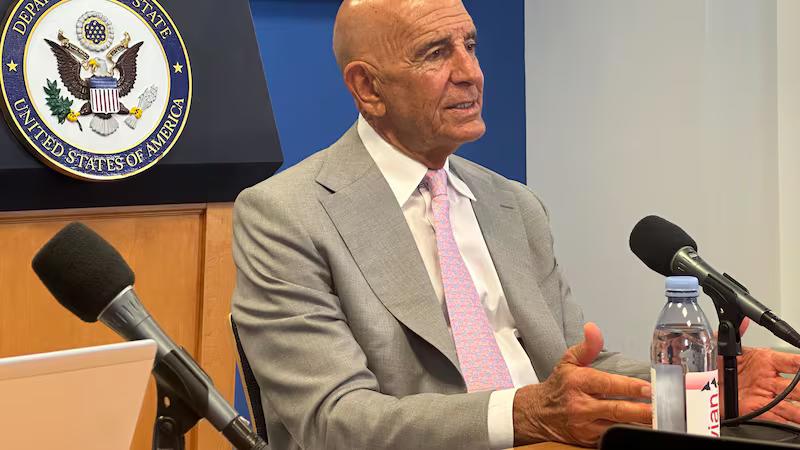 تۆم باراک: هەوڵدەدەین سوریا بگاتە ئارامی