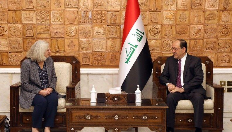 المالكي يؤكد اهمية العمل لايجاد حلول لتخفيف حدة الصراع في المنطقة