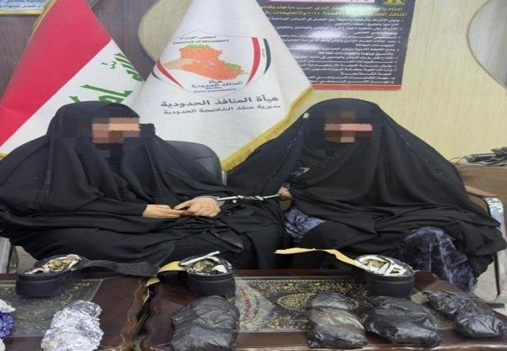 مسافرتين ضبطت بحوزتهما مادة الكريستال المخدرة بمنفذ الشلامجة