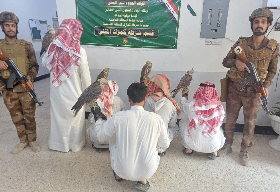 القبض على 4 صيادين كويتيين مخالفين للضوابط في بادية المثنى