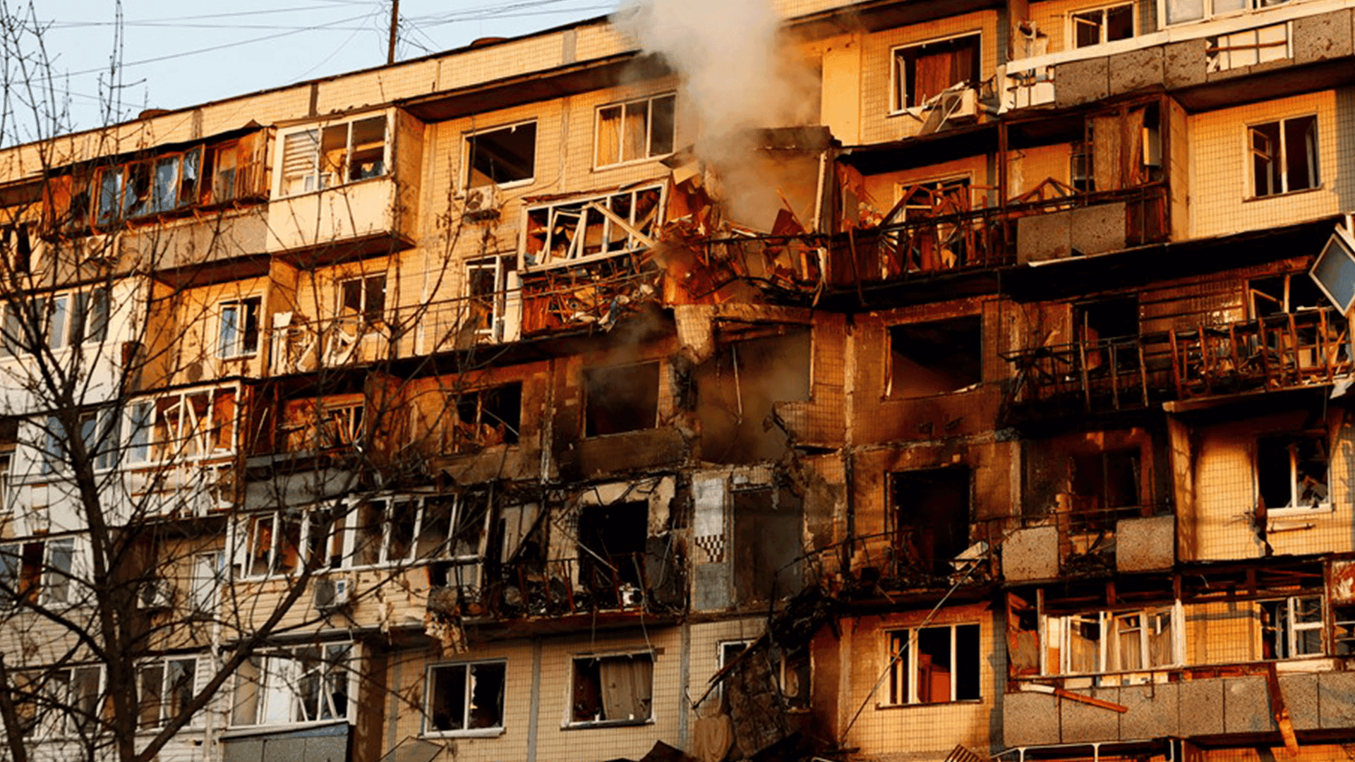 روسیا هێرشێکی 'بێوێنەی' کردە سەر کیێڤ و ئۆکراینیش بە سەدان درۆن وەڵامی دایەوە