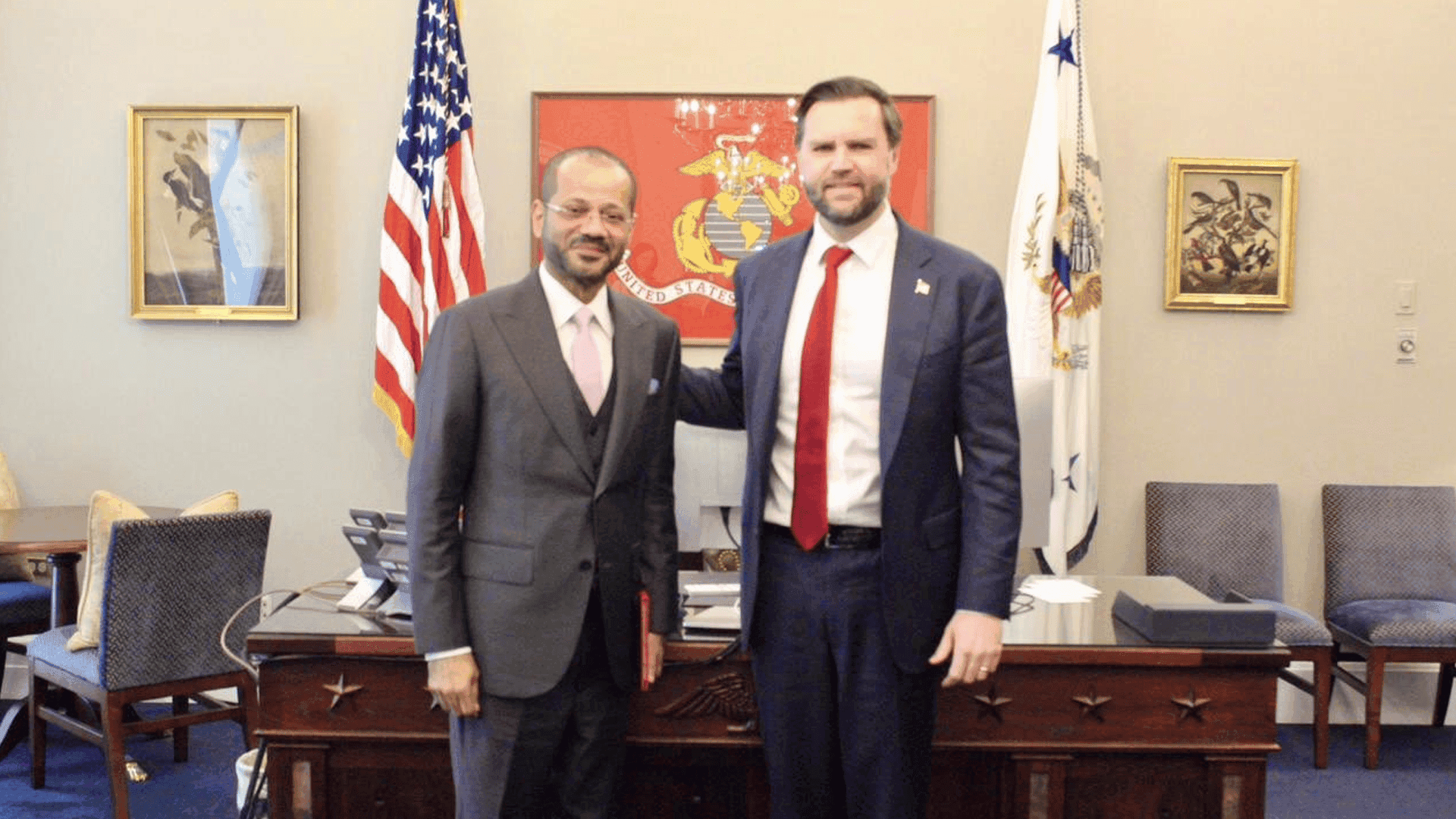 وەزیری دەرەوەی عوممان: لەگەڵ جەی دی ڤانس تاوتوێی ئەنجامی دانوستانەكانمان كرد 