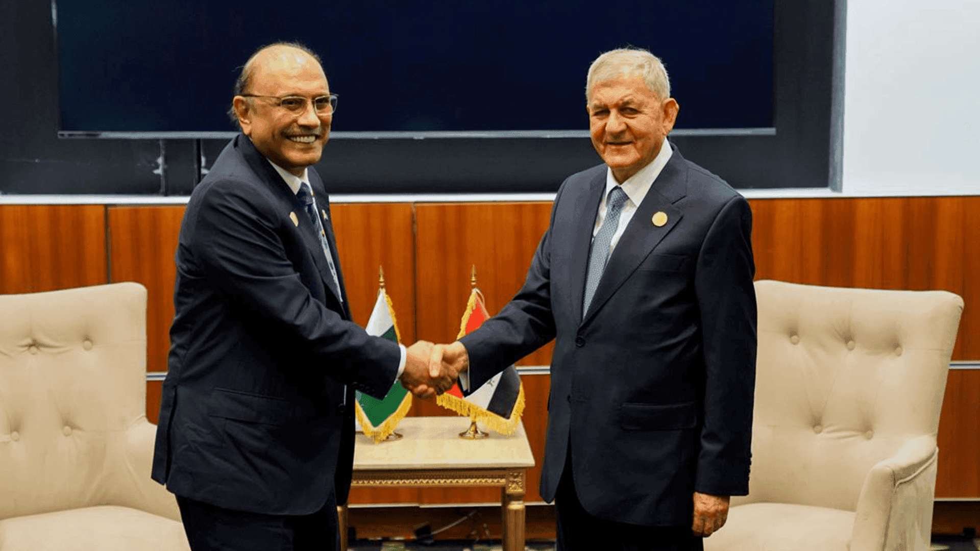 د. لەتیف رەشید چاویکەوت بە ئاسف عەلی زەرداری سەرۆکی پاکستان