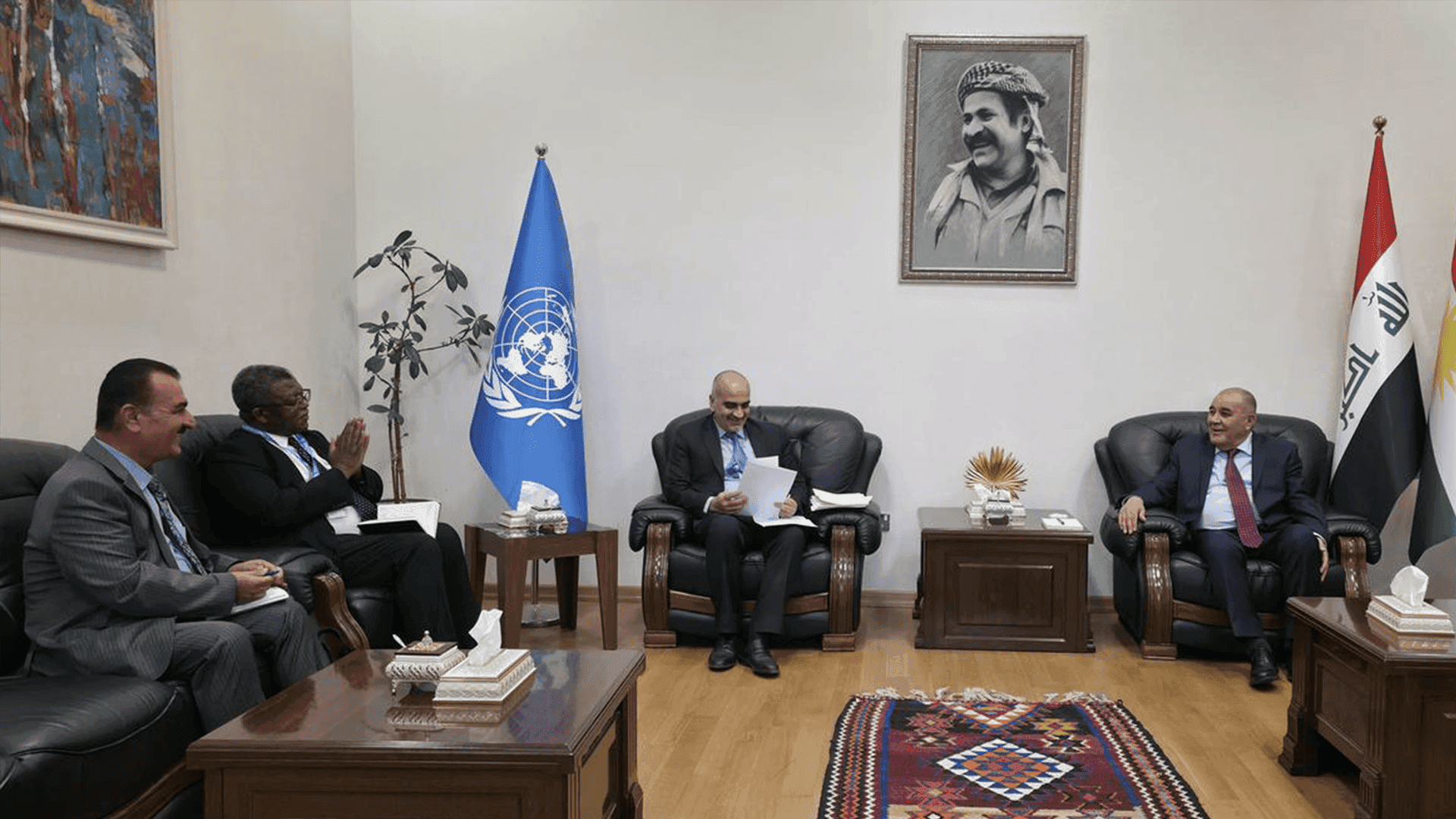 سەعدی ئەحمەد پیرە لەگەڵ وەفدی یونامی کۆبووەوە