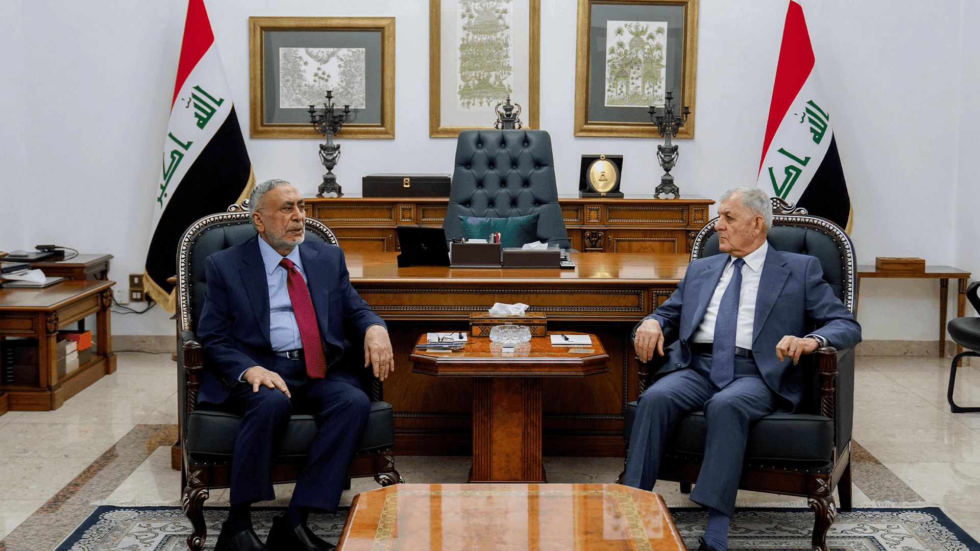 سەرۆک کۆمار پێشوازی لە سەرۆکی ئەنجومەنی نوێنەرانی عیراق کرد