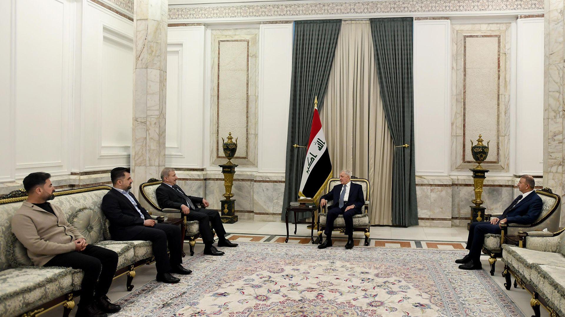 سەرۆک کۆمار پێشوازی لە وەفدی بزوتنەوەی گۆڕان کرد