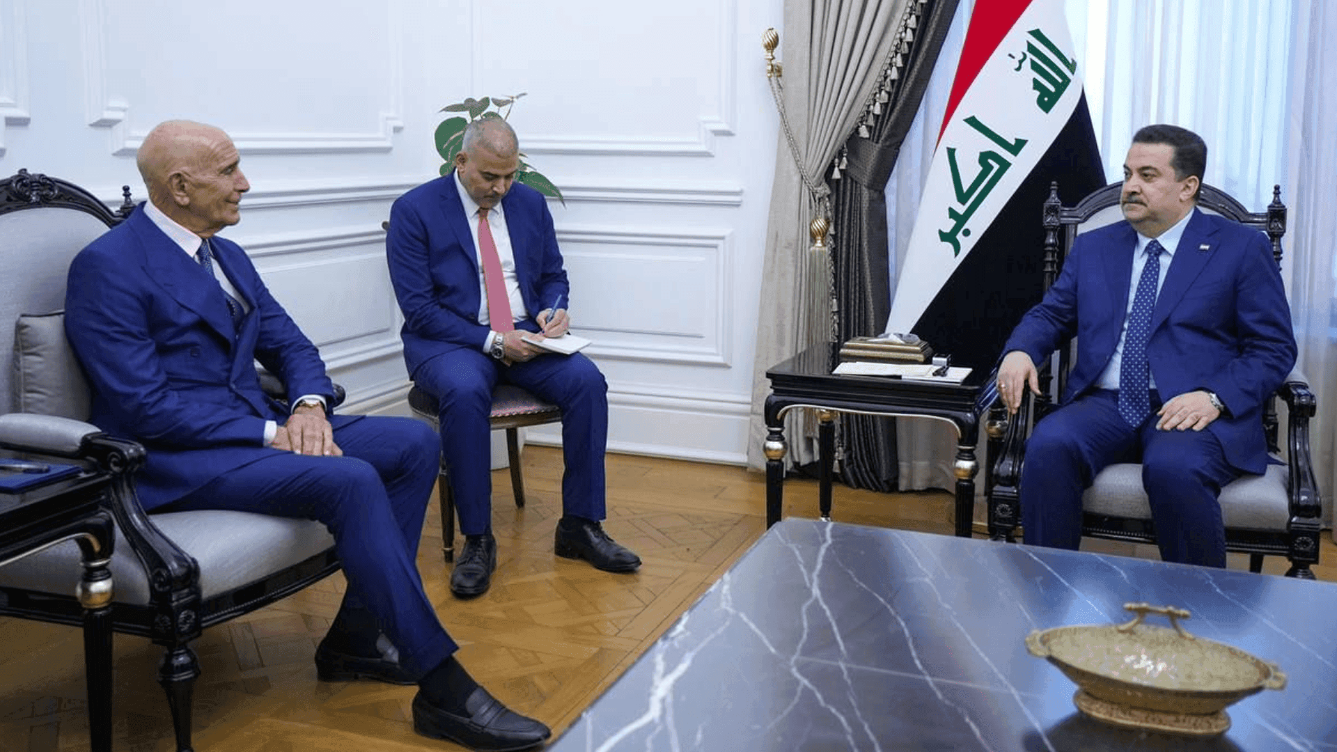 سودانی و تۆم باراک لە بەغداد کۆبوونەوە  