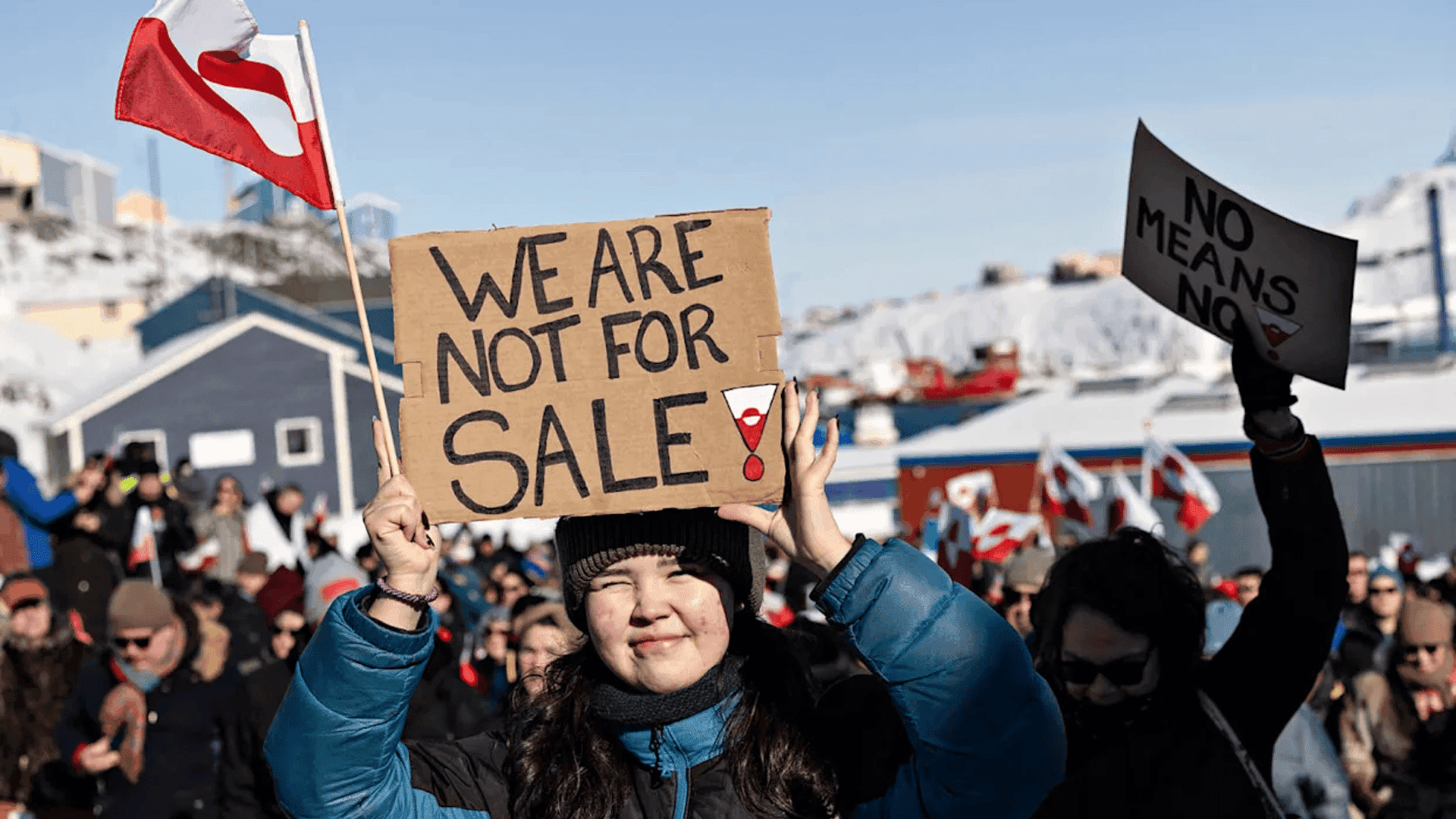 کۆشکی سپی هەڕەشەی بەکار هێنانی هێزدەکات دژ بە گرینلاند