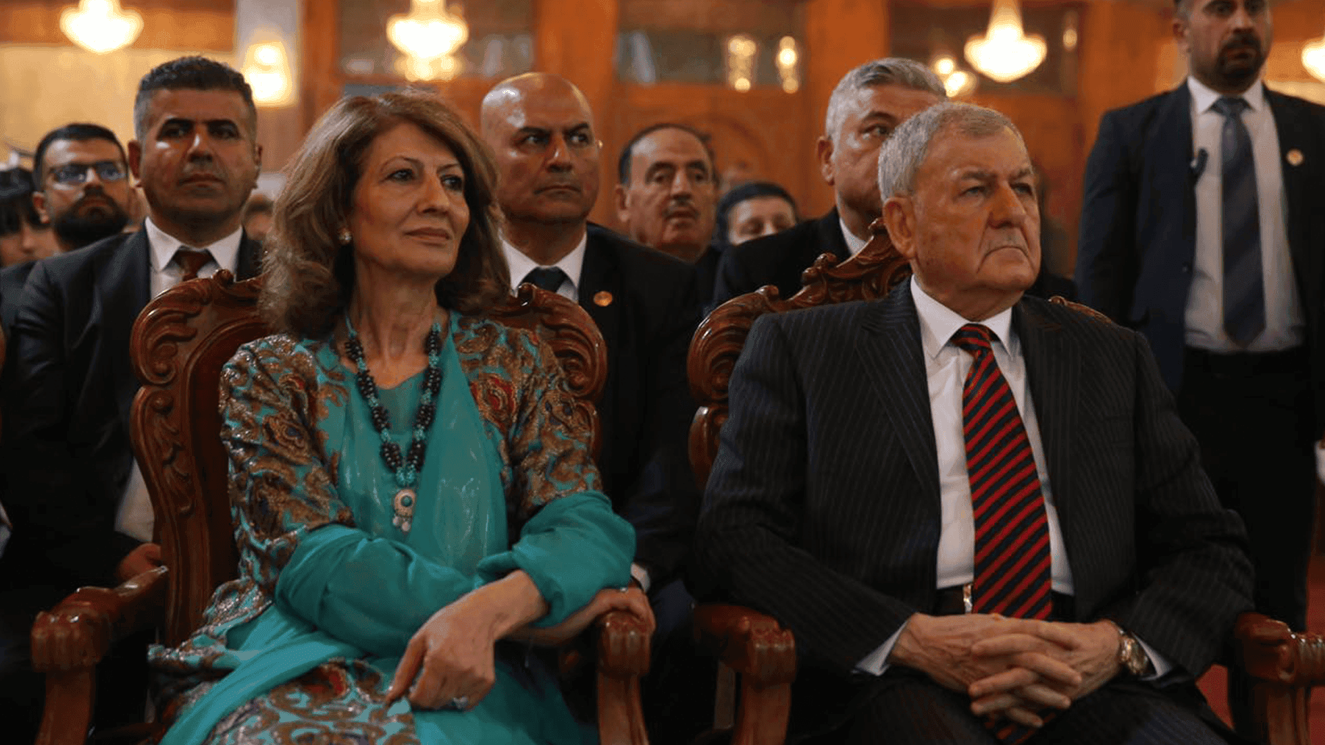 سەرۆک کۆمار و خانمی یەکەمی عیراق بەشداریی لە کۆنفرانسی 'نەتەوە یەکگرتووەکان لەسەر ئۆقیانوسەکان' لە فەڕەنسا دەکەن