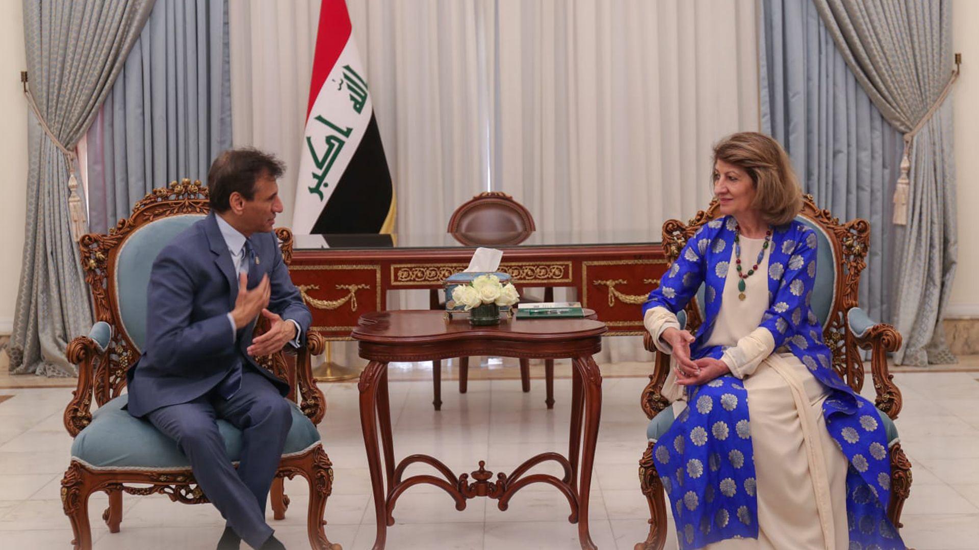 خانمی یەکەمی عیراق جەخت لەسەر گرنگی هاریکاری و هەماهەنگیی بۆ پاراستنی کەلەپور و شوێنەوارەکان دەکاتەوە