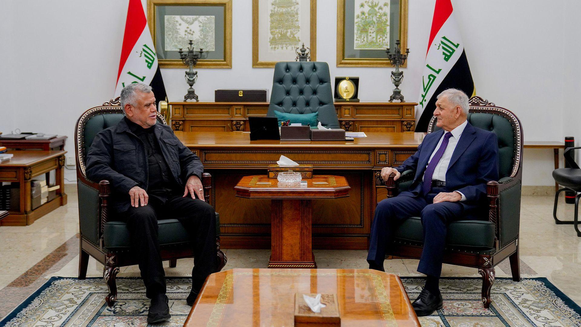 سەرۆك كۆماری عیراق و ئەمینداری گشتی رێكخراوی بەدر كۆبوونەوە