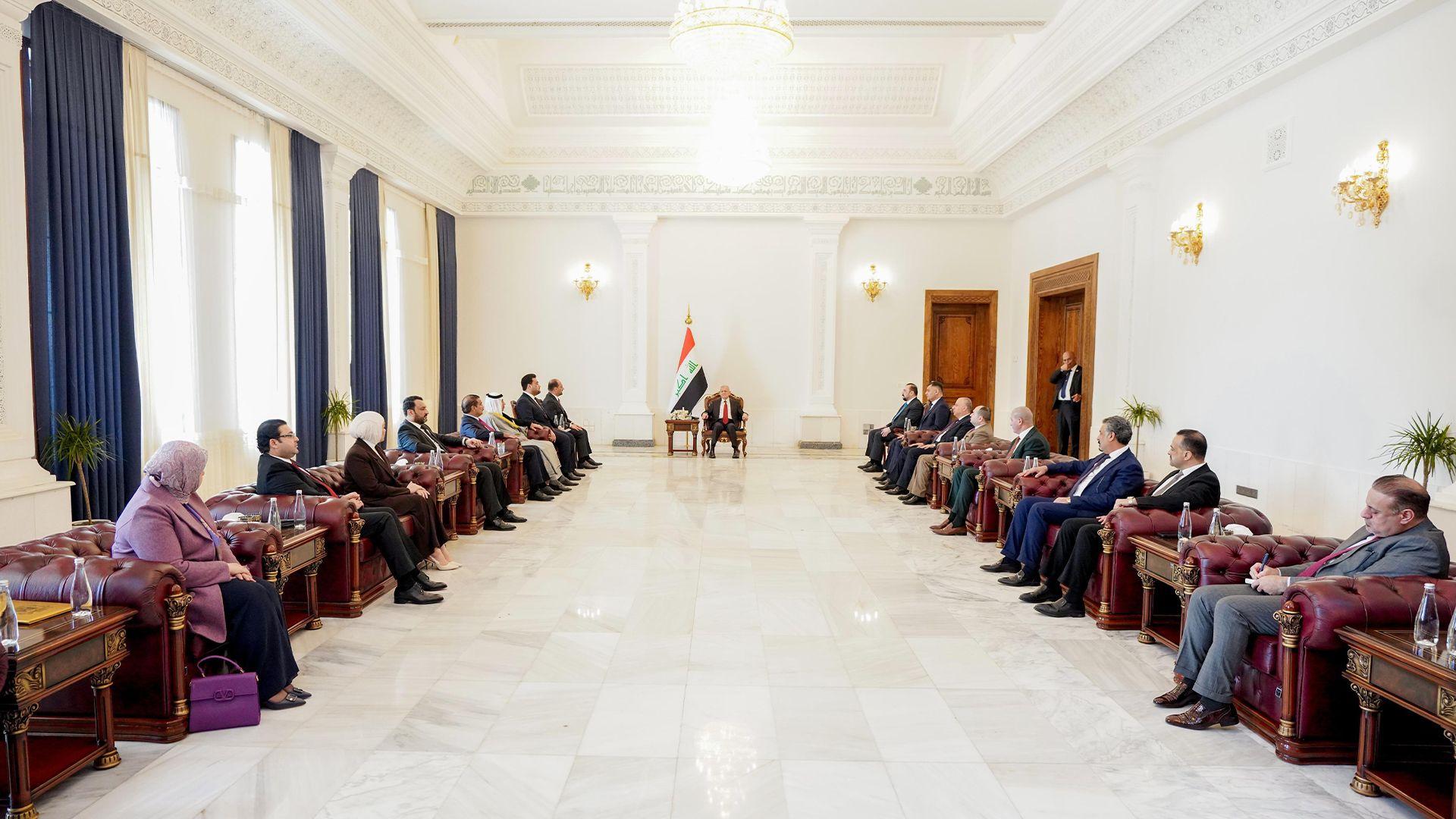  سەرۆک کۆماری عیراق: لەگەڵ ئەنجومەنی نوێنەران کار دەکەم بۆ پێشنیازکردن و داڕشتنی یاسای گرنگ