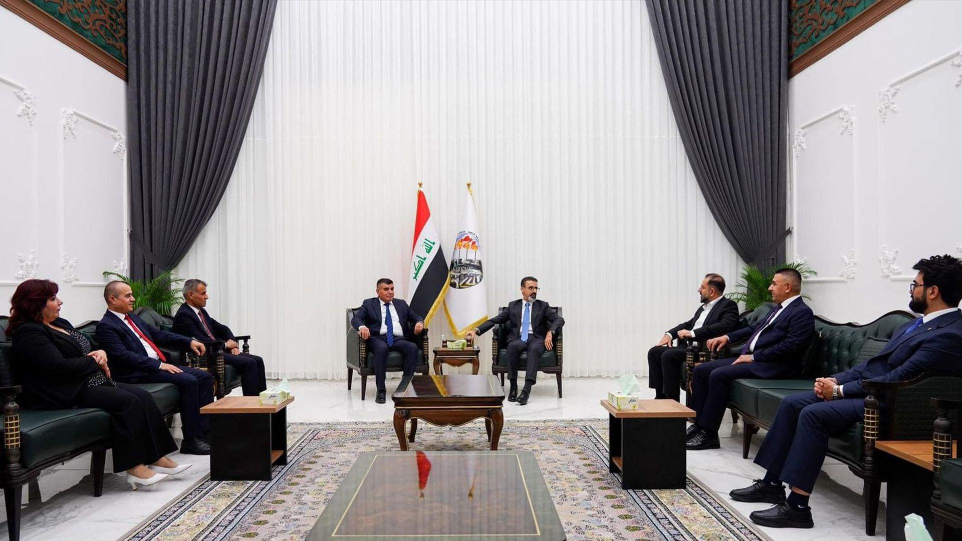 رێبوار تەها پێشوازی لە وەفدێکی یەکێتیی نیشتمانی کوردستان دەکات 