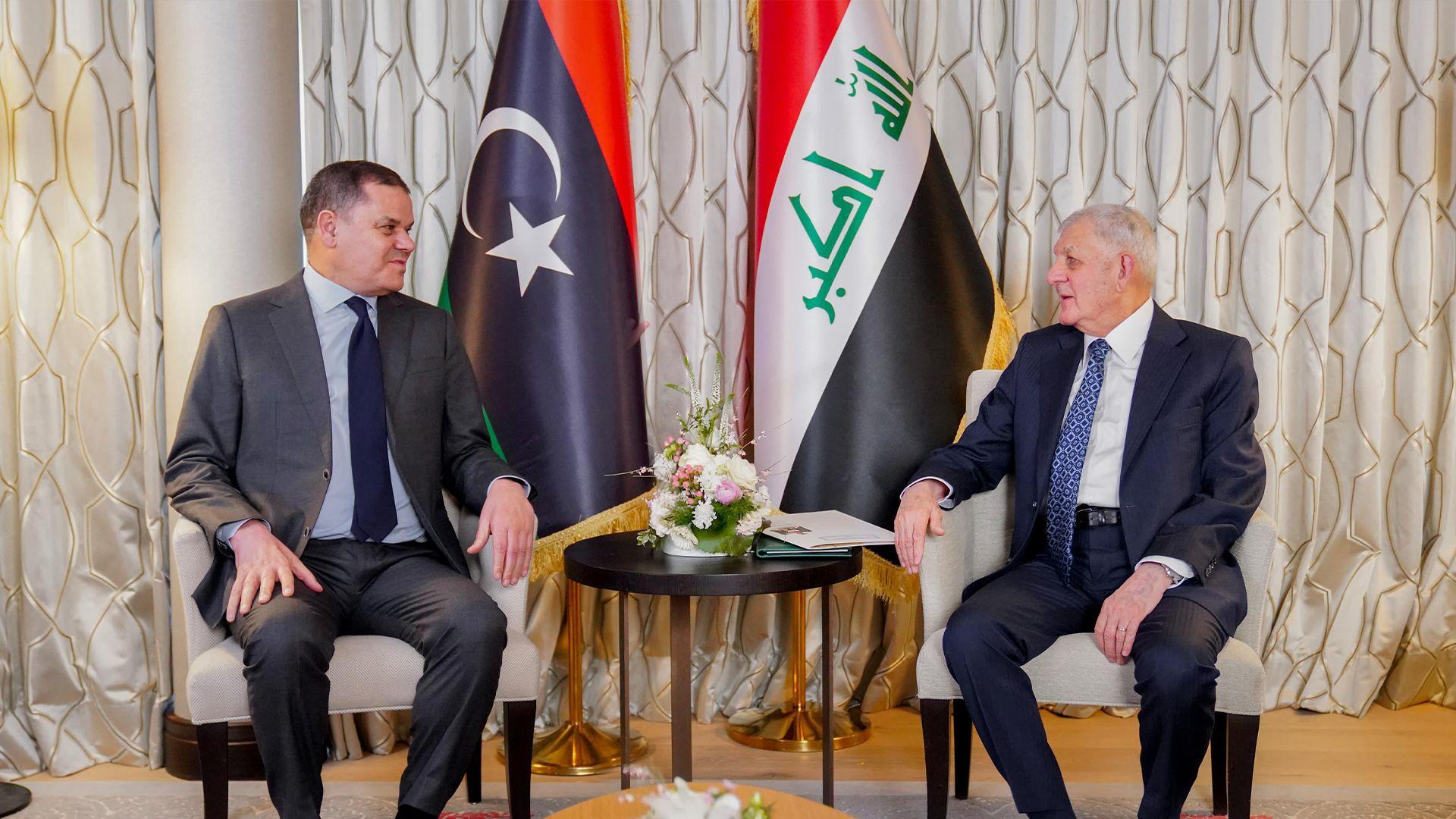 سەرۆک کۆمار هەڵوێستی عیراق بۆ پشتیوانی لە یەکڕیزی لیبیا و یەکپارچەیی خاکەکەی دووپاتدەکاتەوە