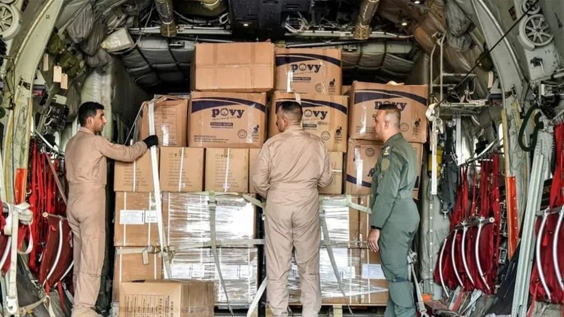 عیراق هاوكارییەكانی بۆ غەززە و لوبنان بەهۆی نەبوونی رێگەی وشكانیی و ئاسمانیی رادەگرێت