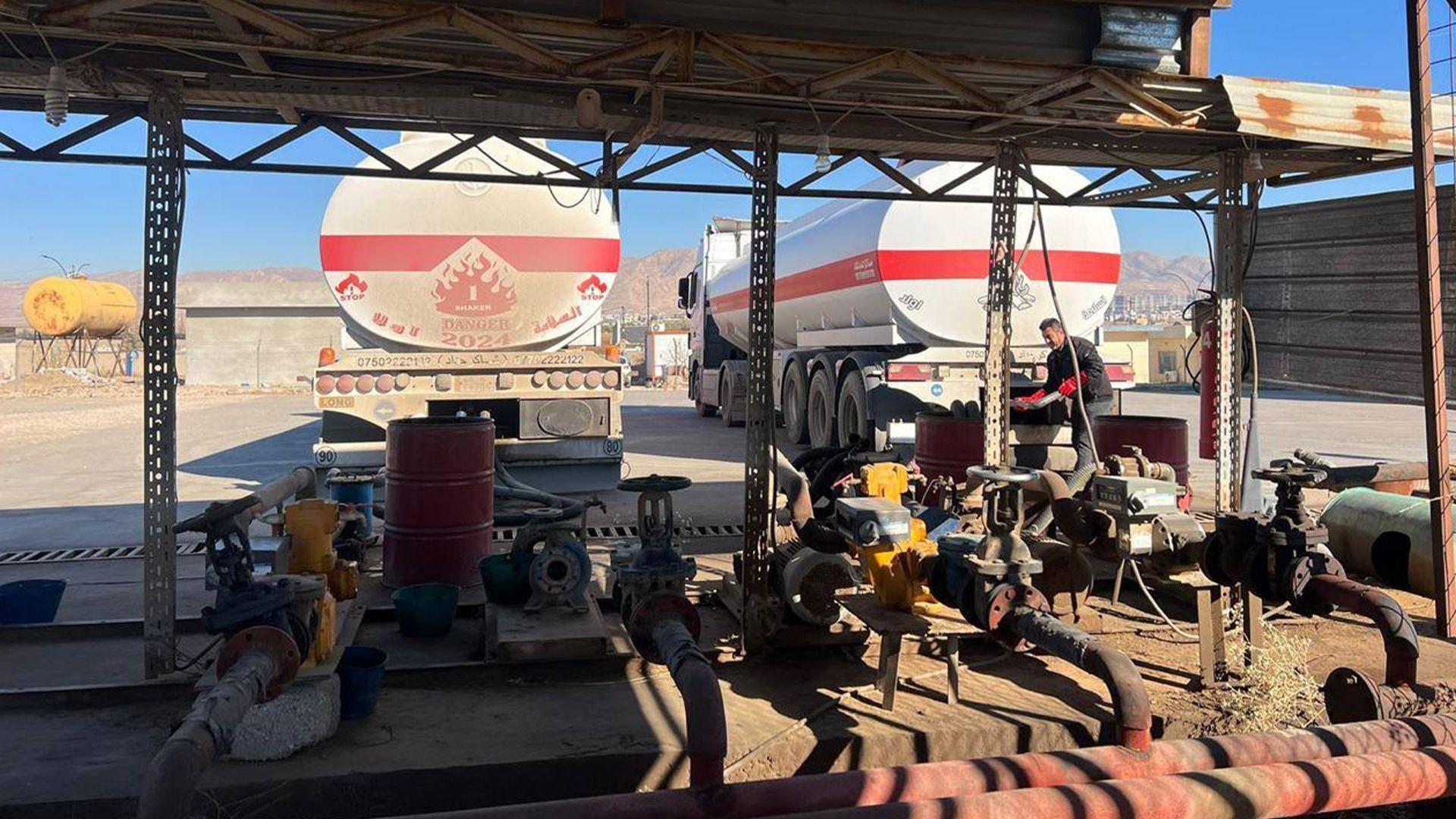 یەکەم کاروانی نەوتی سپی عیراق گەیشتە سلێمانی و دهۆک