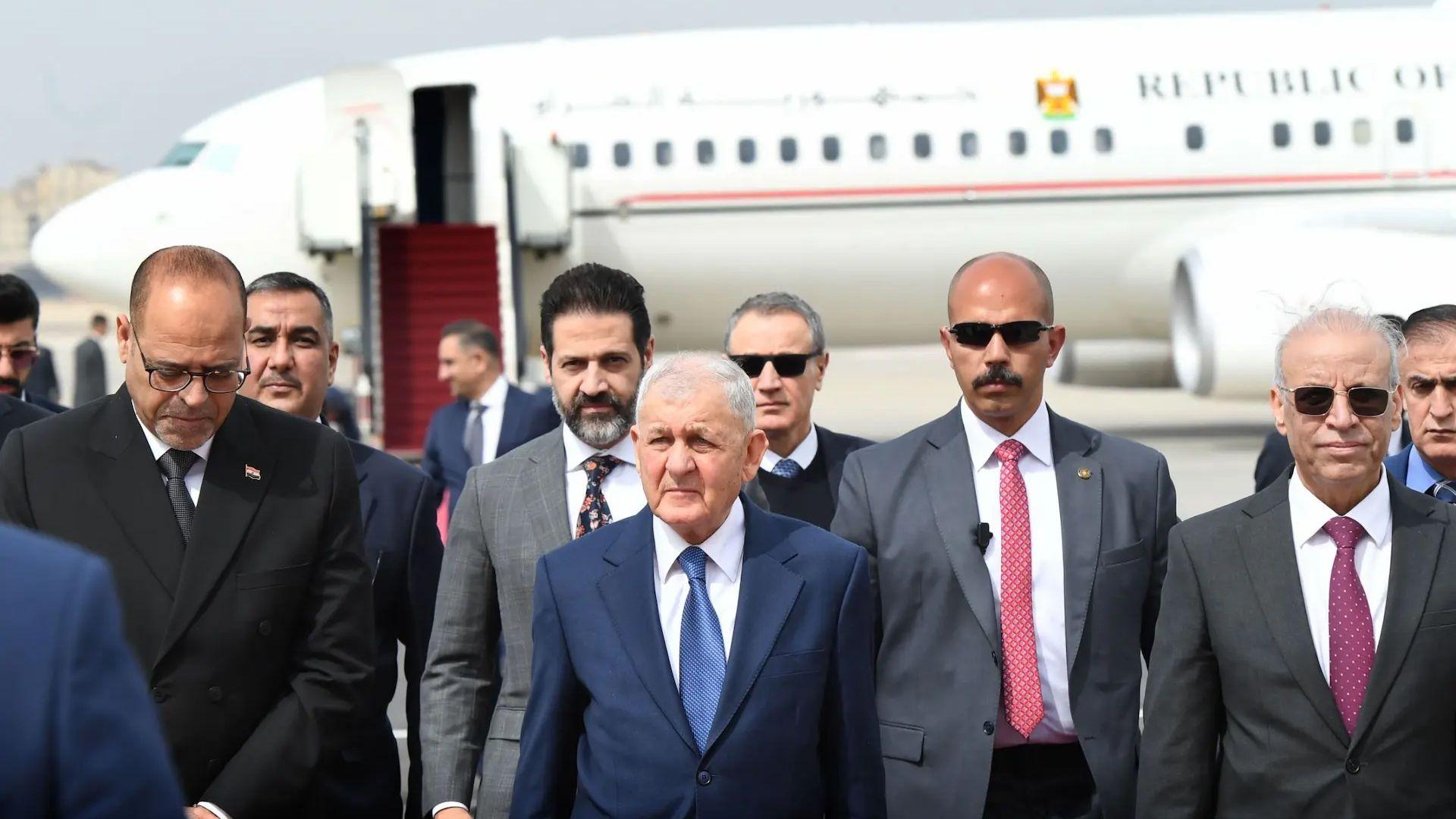 سەرۆک کۆمار گەیشتە میسر بۆ بەشداریکردن لەکارەکانی لوتکەی نائاسایی عەرەبی