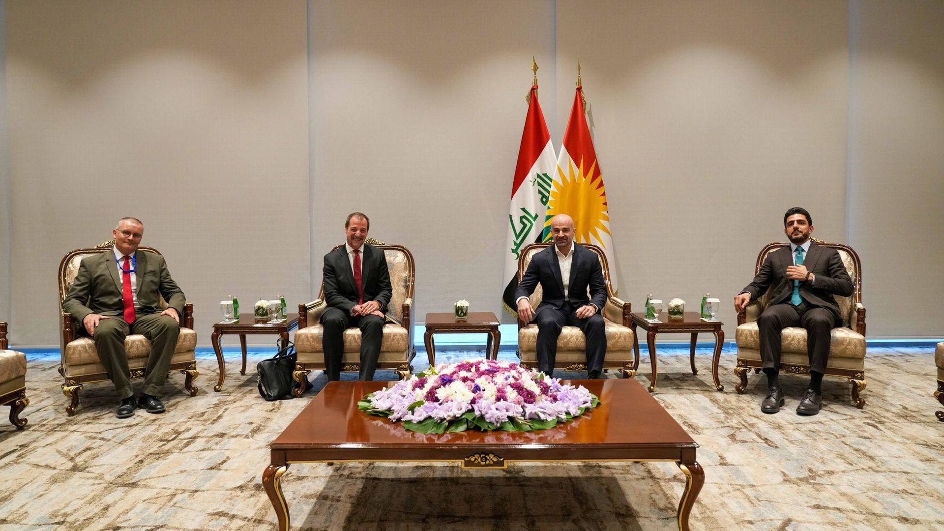 سەرۆکی یەکێتی لەگەڵ کونسوڵی گشتیی فەرەنسا لە هەرێمی کوردستان کۆبووەوە