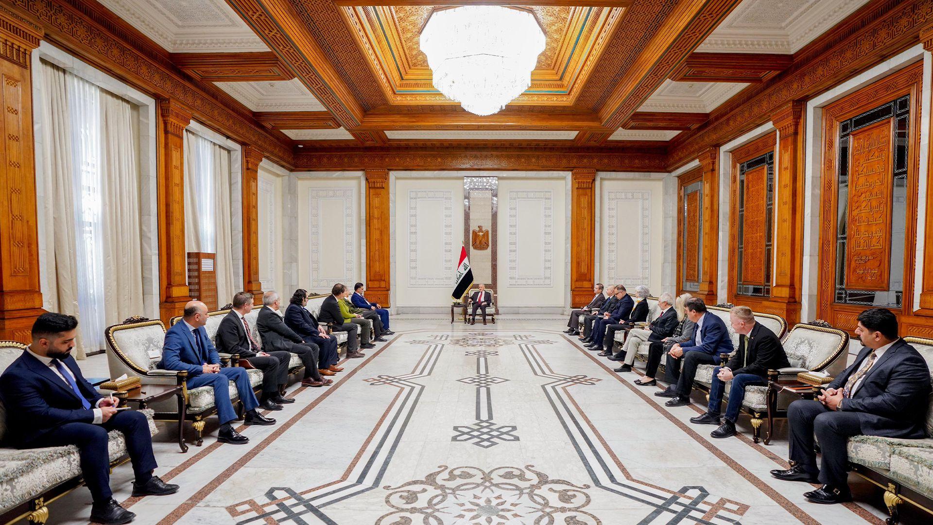 سەرۆک کۆمار پێشوازی لە وەفدێکی دامەزراوەی ئەوروپا بۆ دیالۆگ و گەشەپێدان دەکات 