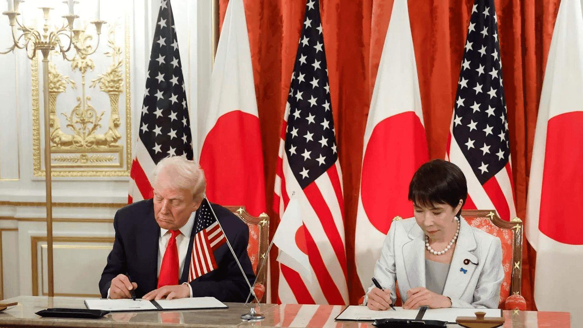 ئەمریکاو ژاپۆن دژ بە دەسەڵاتی چین رێککەوتنێکیان ئیمزاکرد