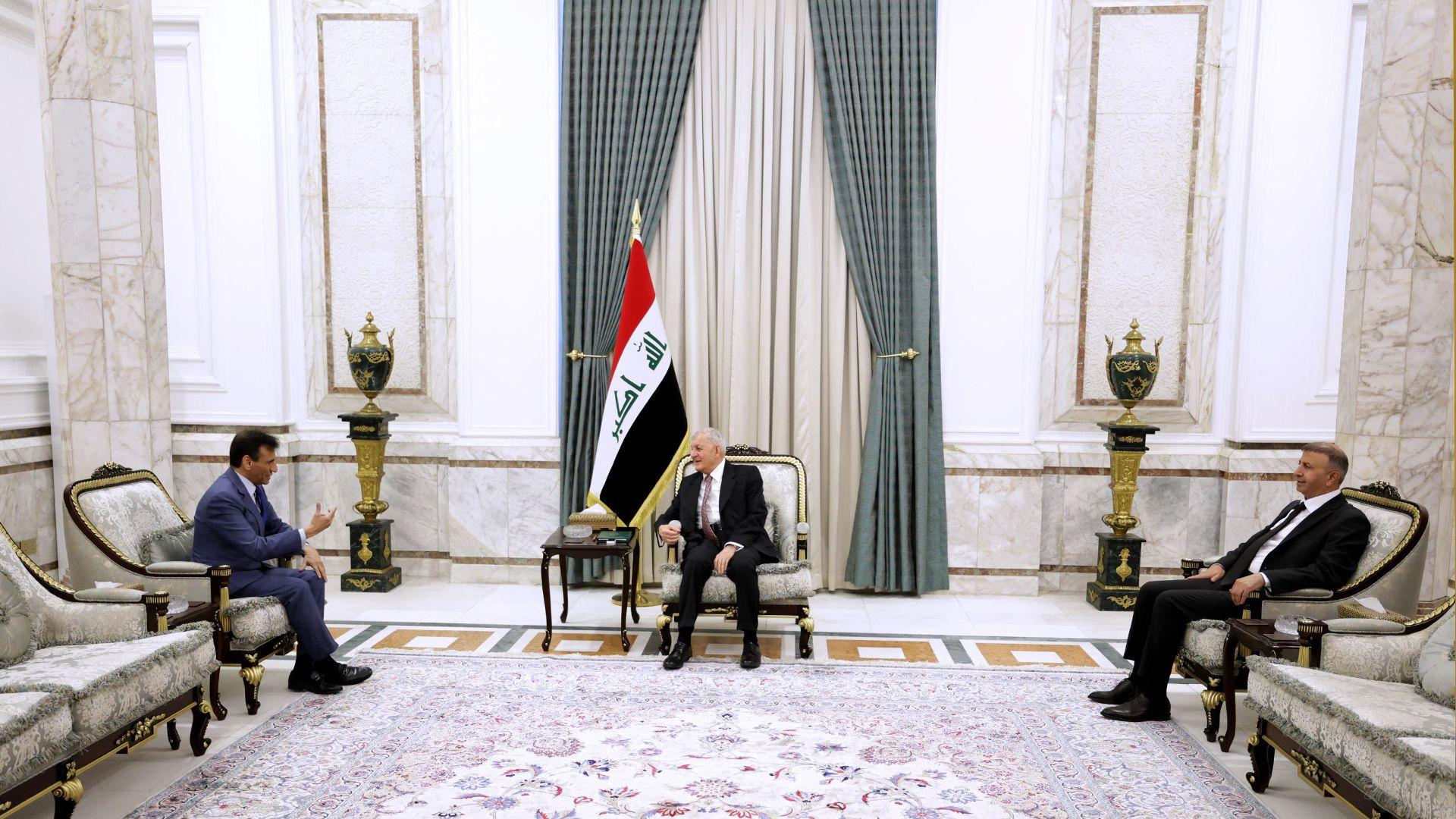 سەرۆک کۆمار پێشوازی لە نێردەی تایبەتی سکرتێری گشتی نەتەوەیه کگرتووەکان دەکات