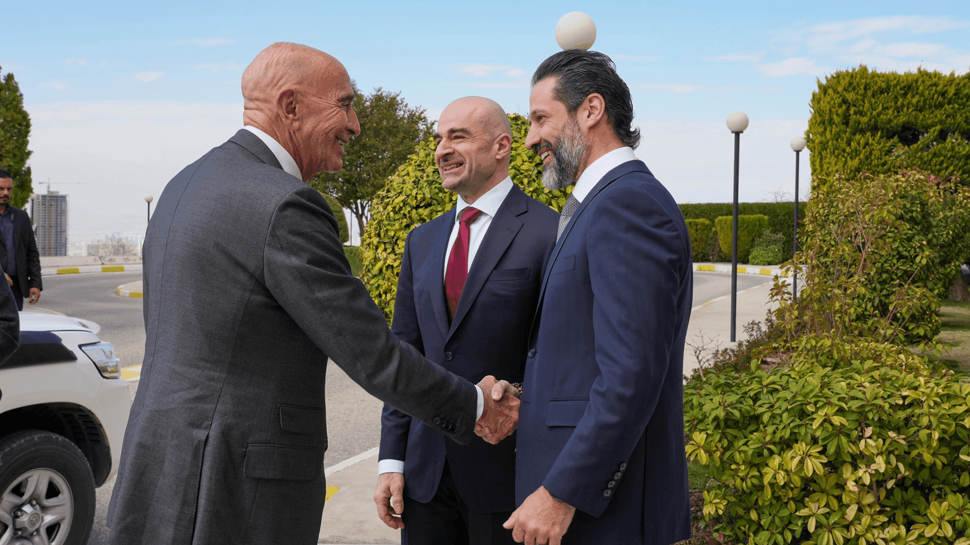 بافڵ جەلال تاڵەبانی و قوباد تاڵەبانی لەگەڵ نێردەی تایبەتی ترەمپ بۆ سوریا کۆبونەوە