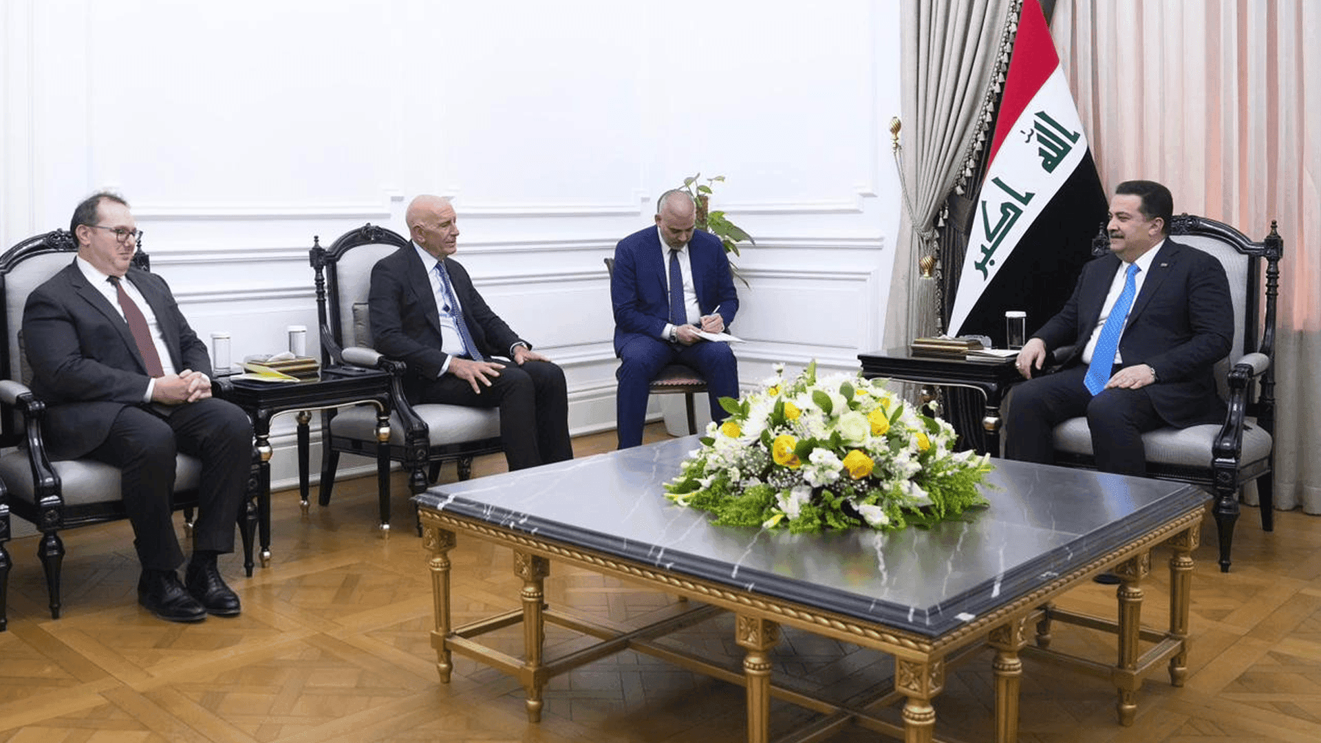 سودانی و نێردەی ترەمپ بۆ سوریا کۆبوونەوە: ئاسایشی سوریا گرنگە بۆ عیراق