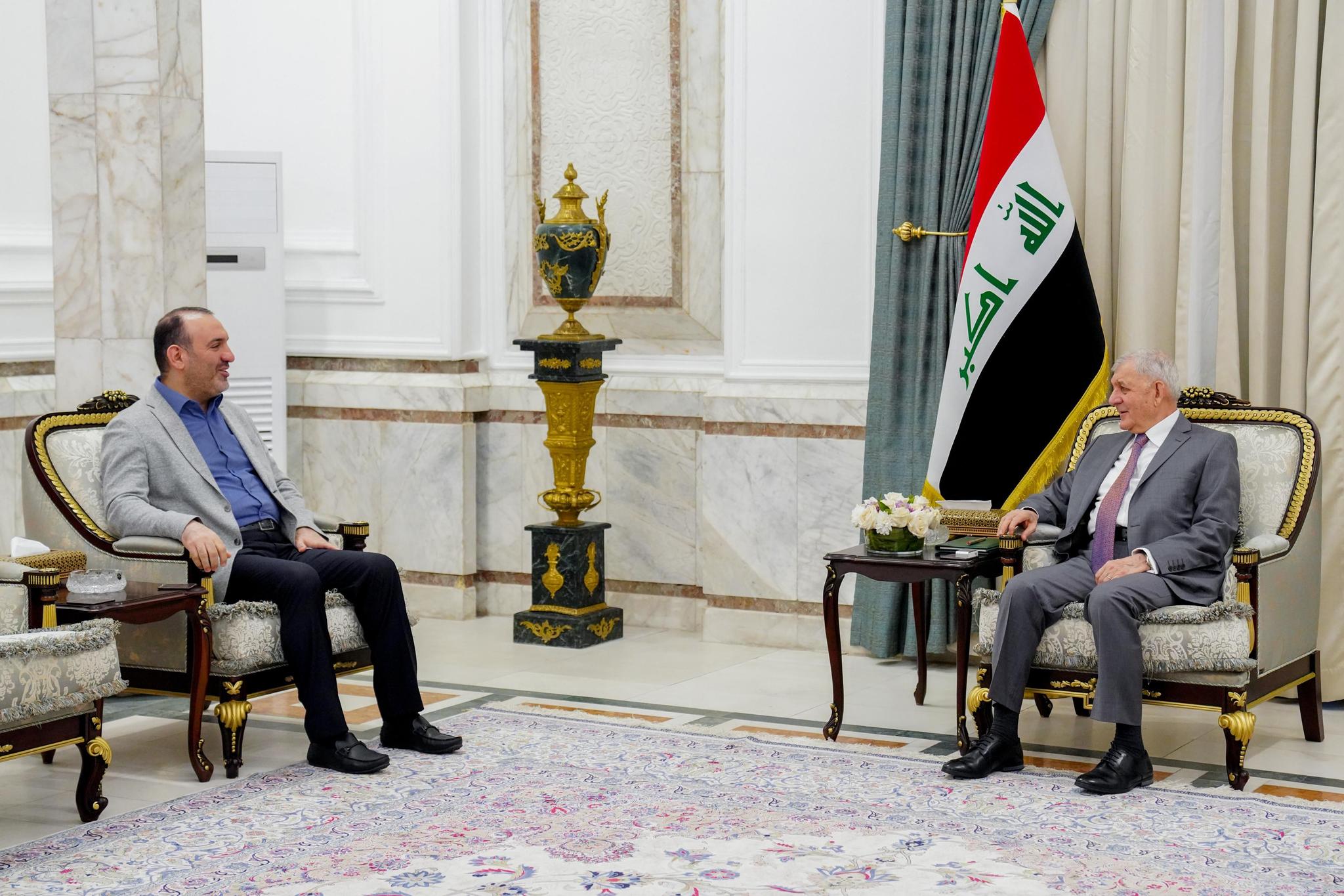 سەرۆكکۆمار پێشوازی لە سەرۆکی فراکسیۆنی دەوڵەتی یاسا دەکات