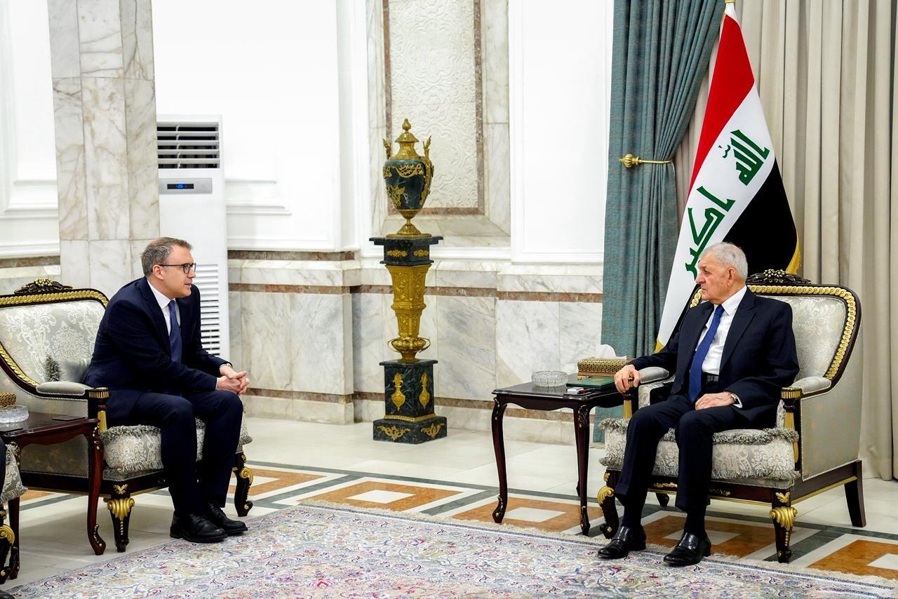 رئيس الجمهورية يستقبل السفير التركي ويؤكد على ضرورة التعاون لإيجاد حلول لمشكلة المياه 