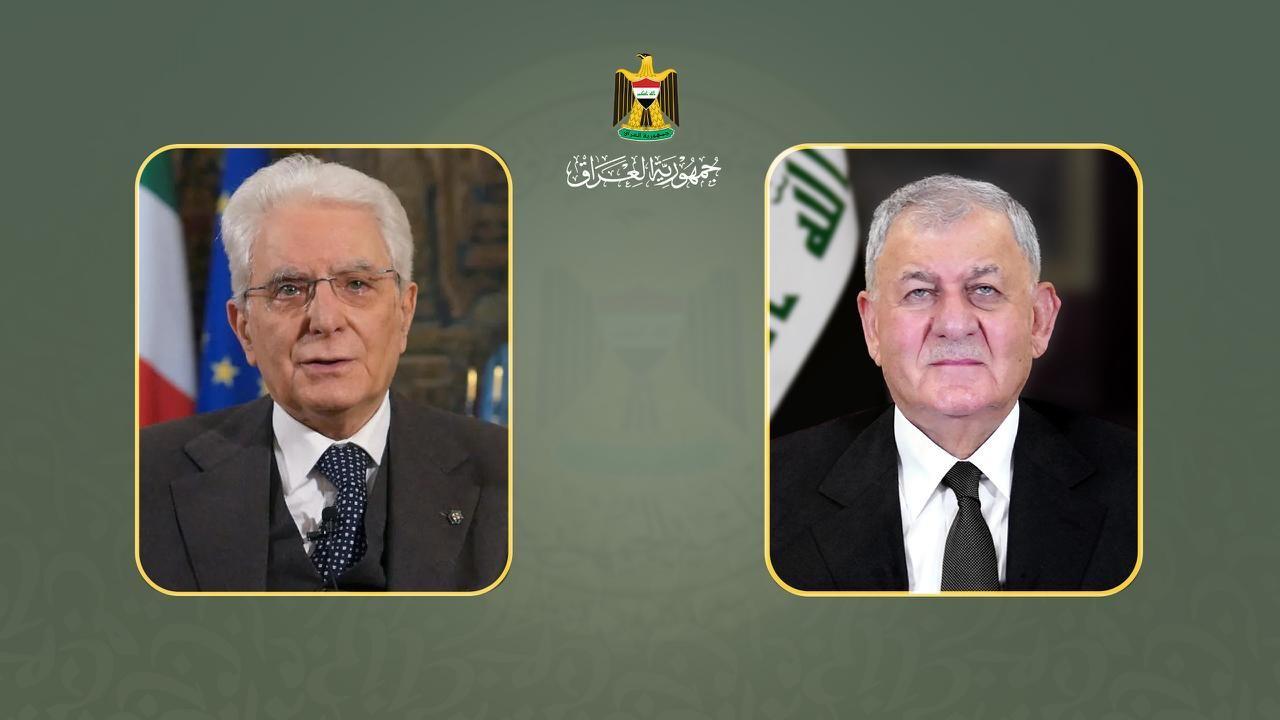 رئيس الجمهورية يؤكد لنظيره الإيطالي ضرورة تكثيف الجهود الدولية لاحتواء الأوضاع في المنطقة